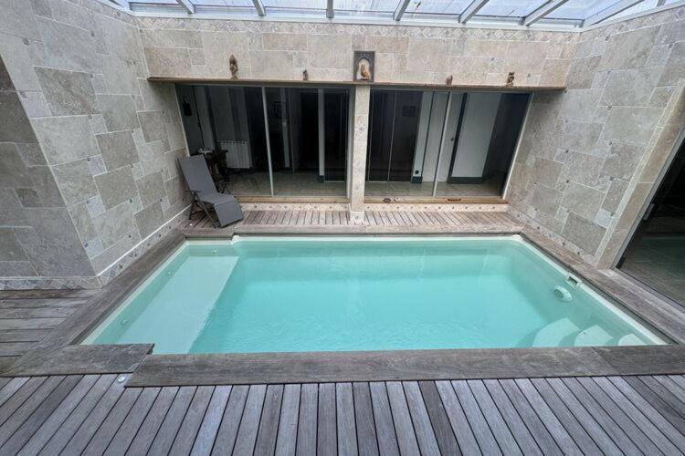 Holiday Home With Indoor Pool, Le Porge Exterior foto